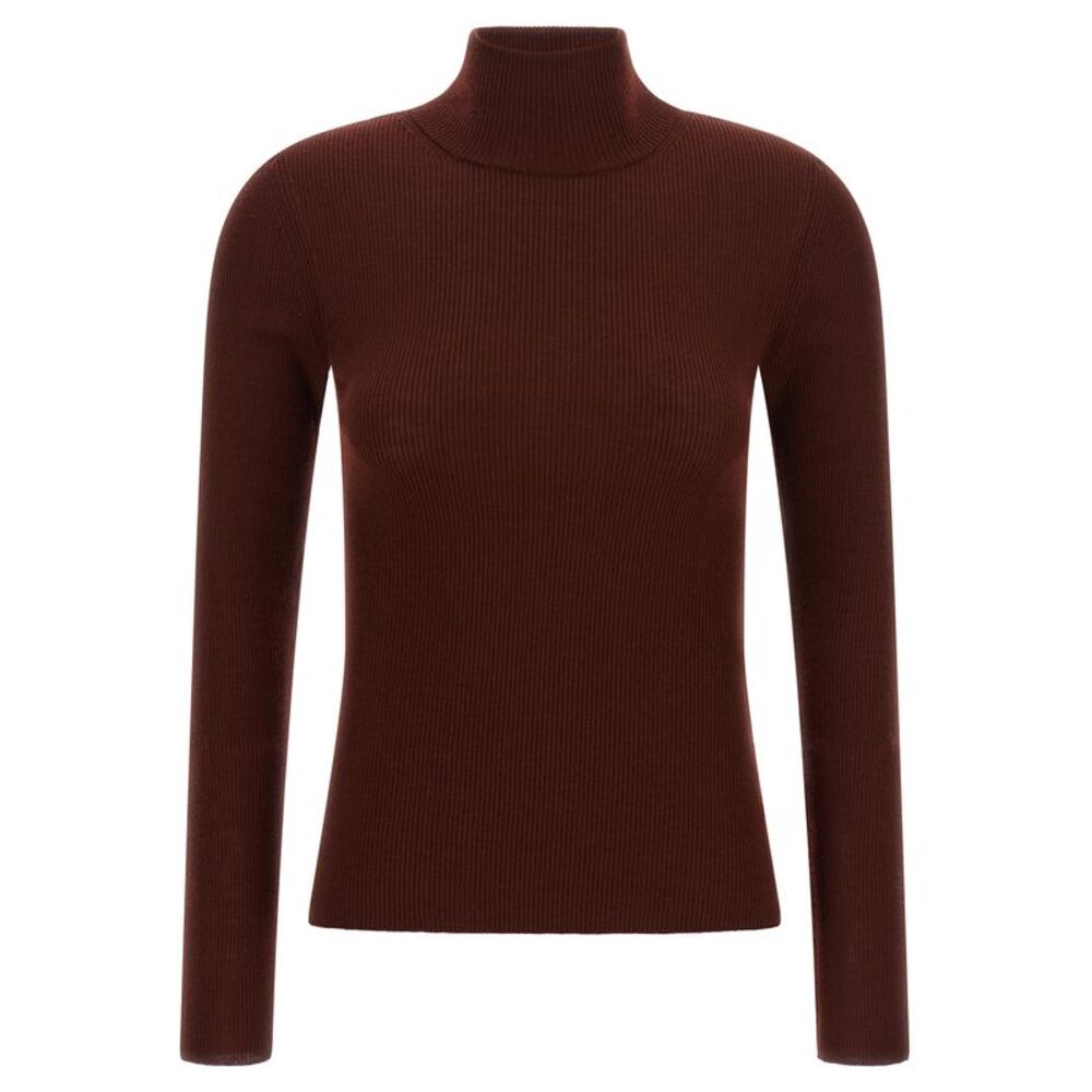 Max Mara Bordeaux Virgin Wool Women's Cardigan